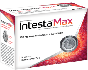 Intesta Max с 750 mg натриев бутират – опаковка 30 сашета